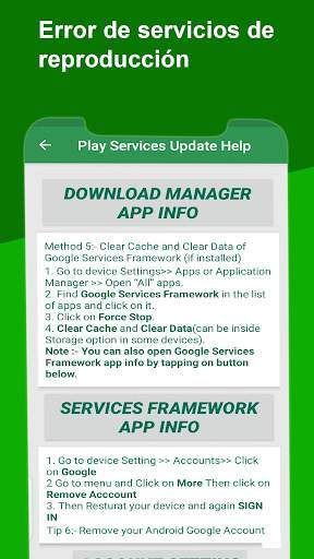 Play Services Update Services screenshot 8