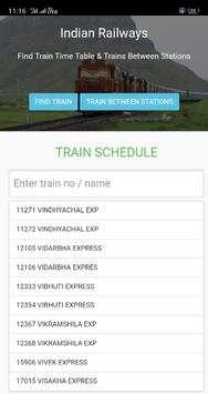 Indian Railways time table, schedule screenshot 6