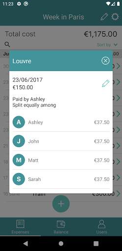 Split expenses - I owe you app (IOU). screenshot 7