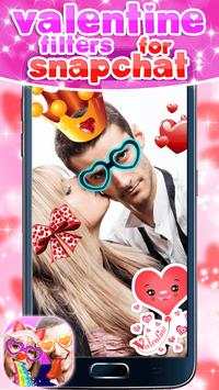 Valentine Filters for Snapchat screenshot 1