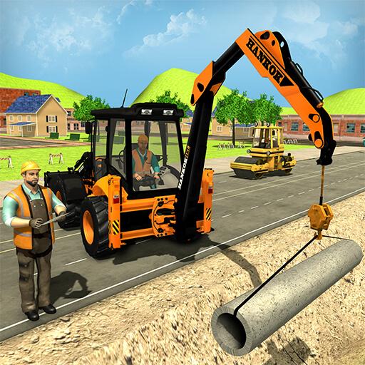 constructeur de route de ville icon