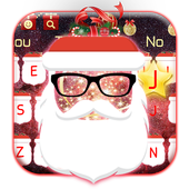 Red Star Santa Claus Keyboard icon