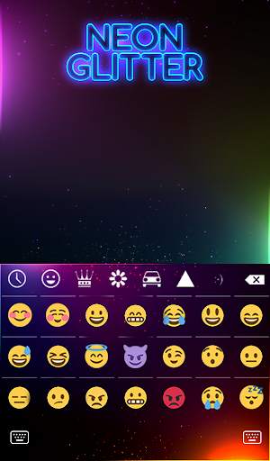 Neon Glitter Keyboard   Live Wallpaper screenshot 4