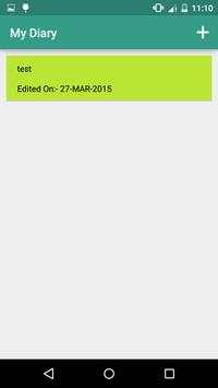 My Diary Android Application screenshot 5