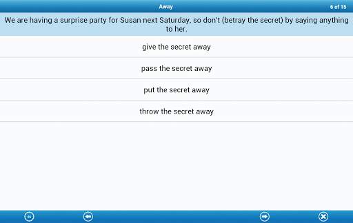 Phrasal Verbs Lite screenshot 19