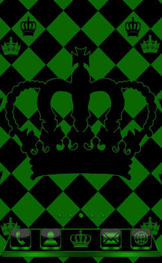 Green Chess Crown Go Launcher Theme screenshot 2