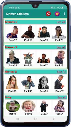 Funny memes stickers 2021 For Chat - WAStickerApps screenshot 2