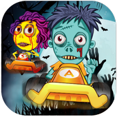 Zombies Boo Boom Car : Speed Car Racing Game icon