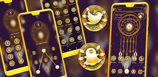 Golden Dream Catcher Launcher Theme screenshot 6