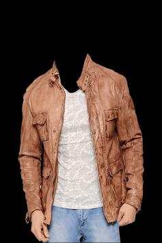 Man Leather Jacket Photo screenshot 1