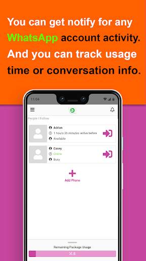 App Usage Analysis : Tracker for WhatsApp screenshot 1