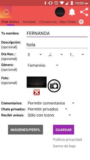 Chat y Amistad screenshot 1
