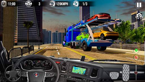 Car Transporter Truck Game 2021: Driving Game 2021 screenshot 1
