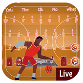 Crazy Final Basketball Keyboard Theme icon