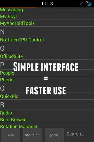Textual Launcher screenshot 1