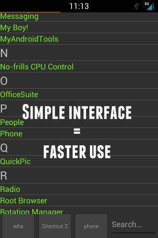 Textual Launcher screenshot 1