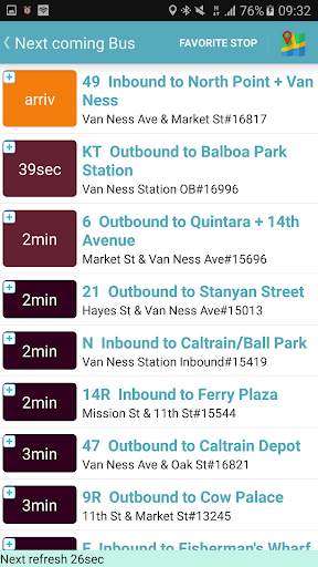 San Francisco  Bus Tracker screenshot 5