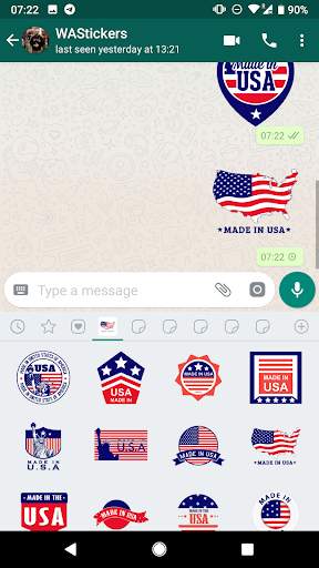 USA Stickers for WhatsApp - WAStickerApps United screenshot 5