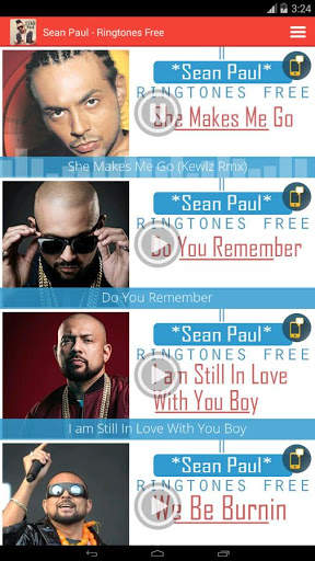 Sean Paul - Ringtones Free screenshot 1