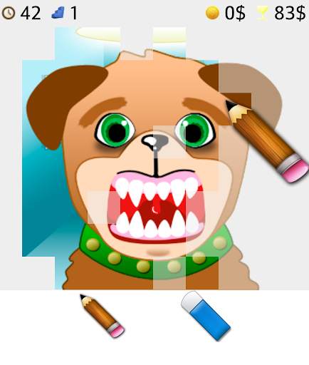 animal dentist game screenshot 2