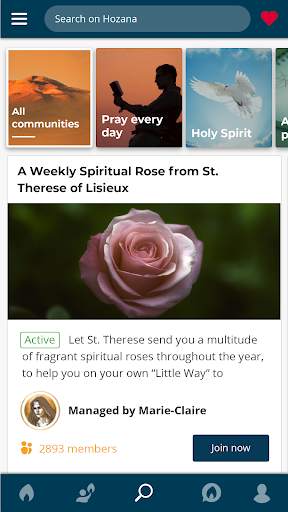 Hozana – Christian prayer screenshot 1