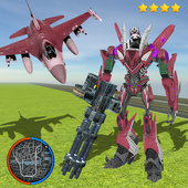Super Aircraft Robot Transform Jet Robot Shooting icon