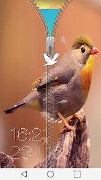Birds Zipper Lock Screen screenshot 6