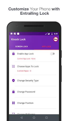 Knock lock screen - Applock screenshot 2