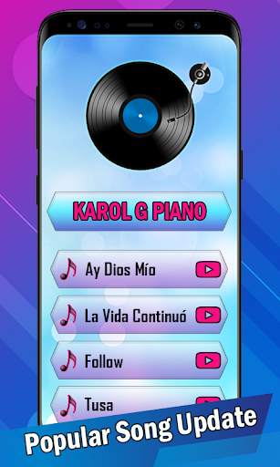 Karol G Piano Tiles  Game screenshot 2