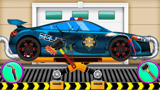 Police Car Wash Cleanup screenshot 1