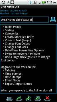 Ursa Notes Lite screenshot 7
