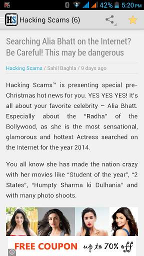 Hacking Scams (Hackers News) 5 تصوير الشاشة