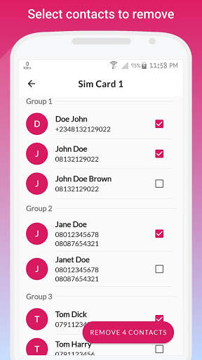 Duplicate Contacts Remover screenshot 3