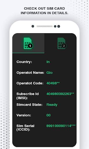 Sim & Contact Details screenshot 1