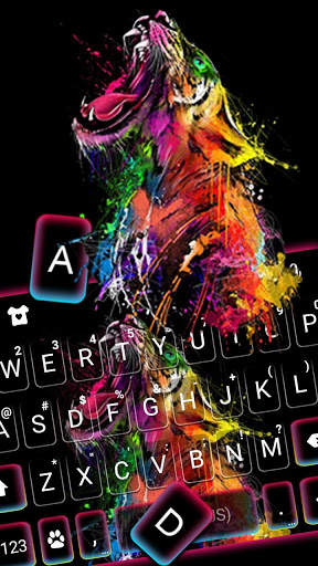 Wild Tiger Roar Keyboard Theme screenshot 2