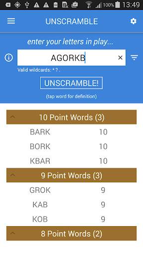 Unscramble Letters 1 تصوير الشاشة