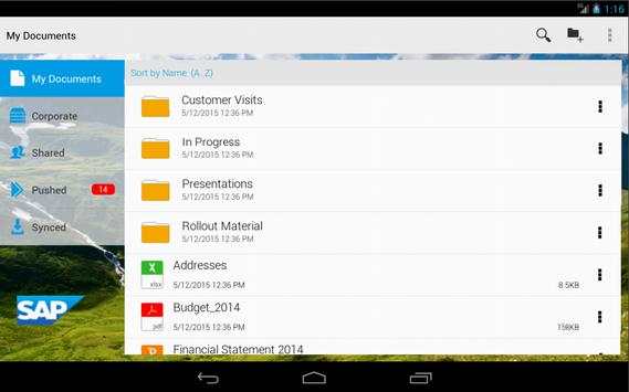 SAP Mobile Documents screenshot 6