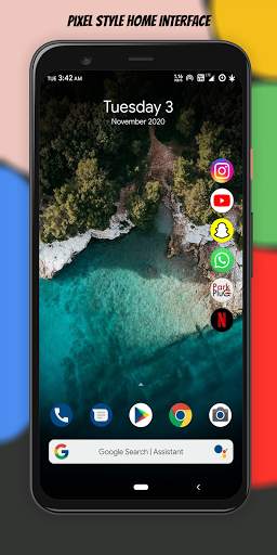 R Launcher for Android R 11 screenshot 1