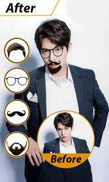 Boys Beard Photo Editor : mustache hairstyle salon screenshot 2