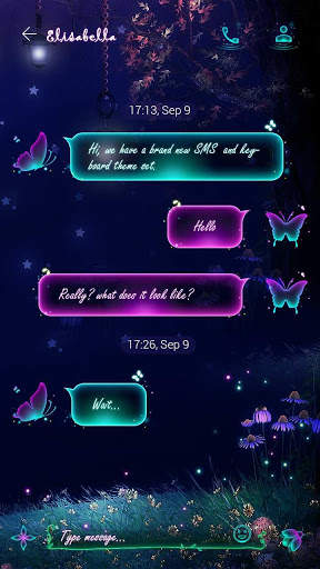 (FREE) GO SMS FAIRYLAND THEME screenshot 3