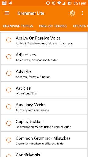 English Grammar Lite screenshot 1
