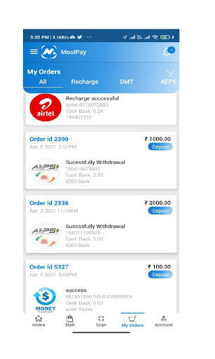 MoolPay - Recharge ,AEPS screenshot 4