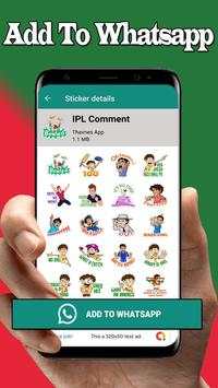 IPL Cricketer Stickers : WAStickerApps screenshot 10