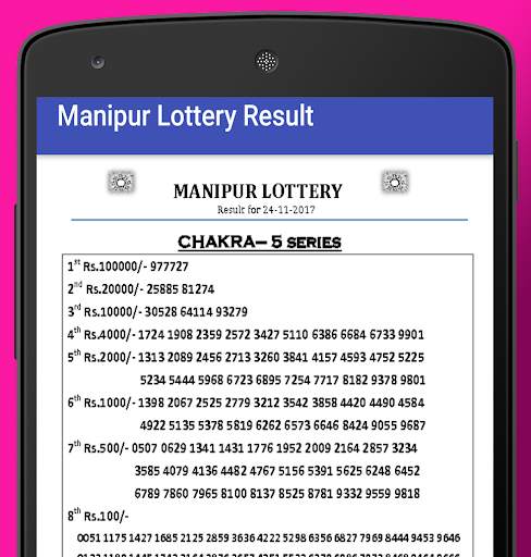 Manipur State Lottery Result screenshot 3