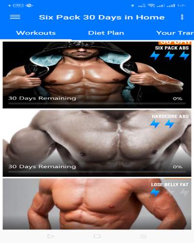 Six Pack in 30 Days in Home only screenshot 3