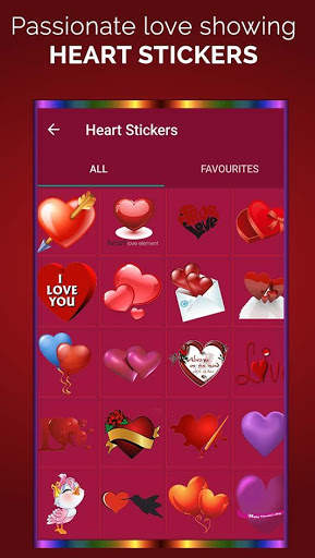 Romantic Photo Stickers screenshot 6