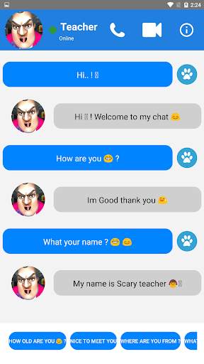 Teacher Horrible Video Call - Chat Prank screenshot 2