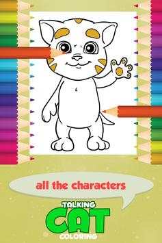 Talking Cat Coloring Game screenshot 4