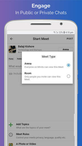 Minits - Social Group Chats screenshot 4
