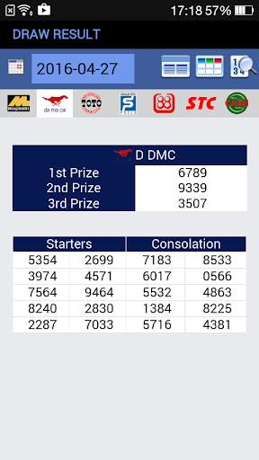 Win4D: Live 4D Result MY & SG screenshot 2